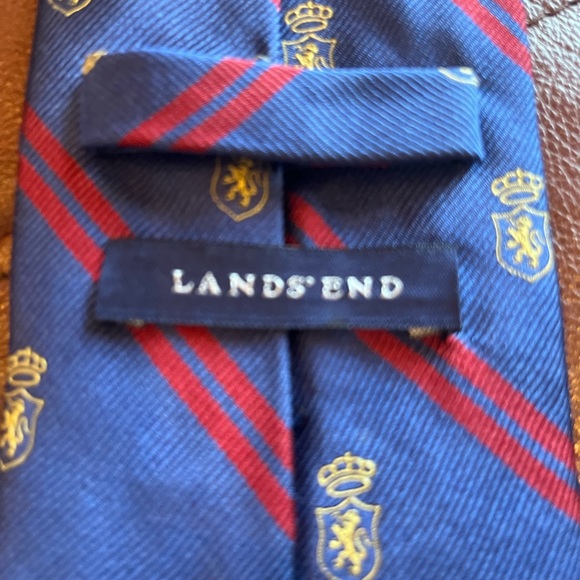 3 ties Aquascutum silk polkadots, Countess Mara Vintage striped, Lands End royal - Picture 6 of 12